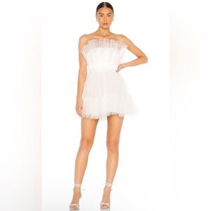 Katie May 'Ellle' White Tulle Mini Dress Size XS